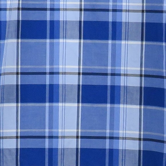 Claiborne* Men's Short Sleeve Button Down Curved Hem Plaid Shirt~ Size 3XLT - Picture 9 of 11